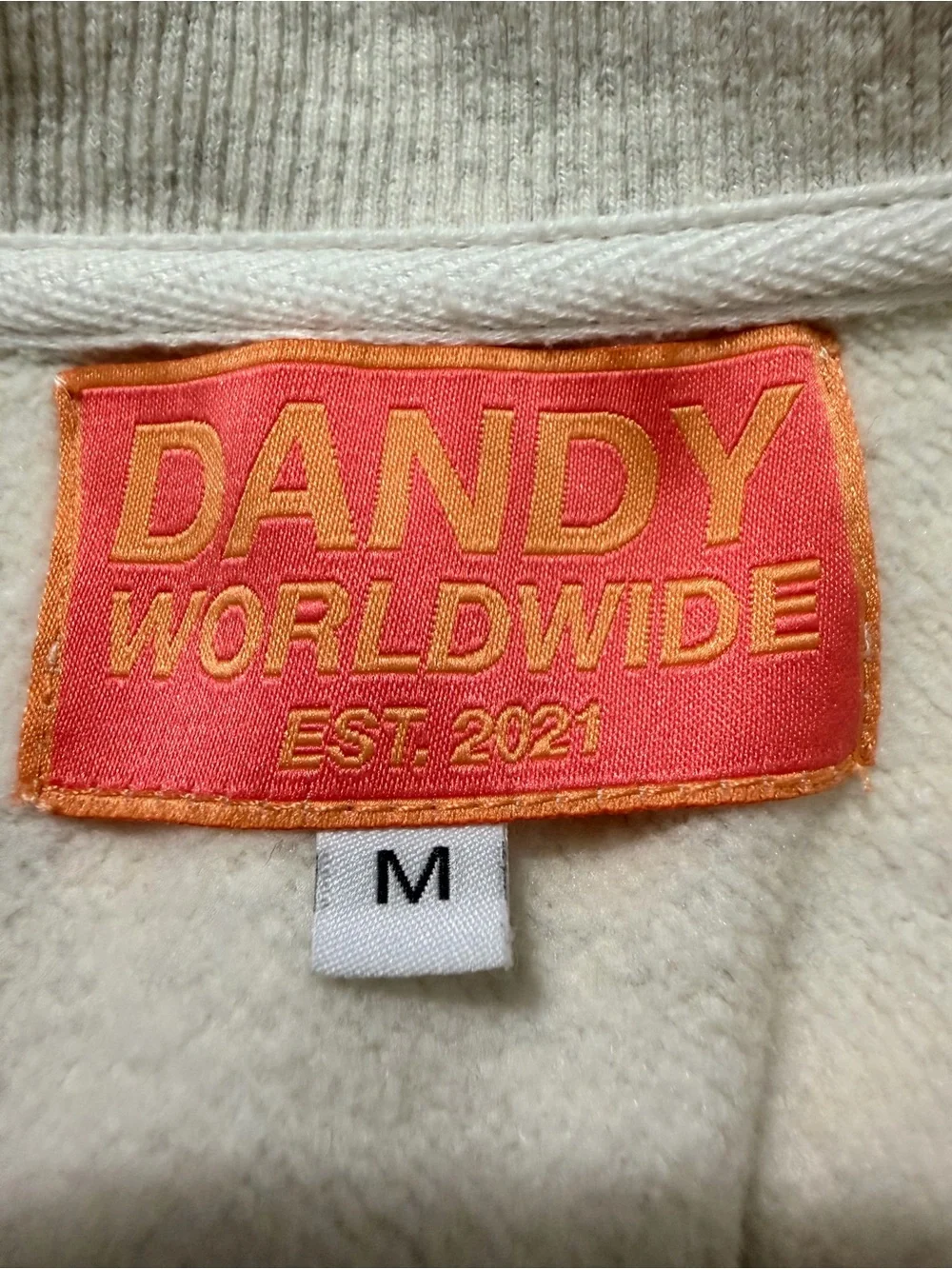 Dandy Worldwide Let’s Watch The Sunset Sweatshirt Gray Embroidered Size M